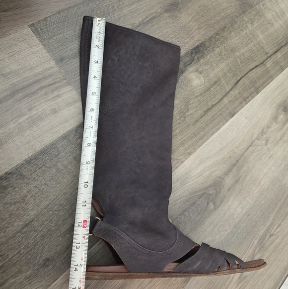 Donald J. Pliner Tall Leather Sandal Boots - Picture 9 of 10